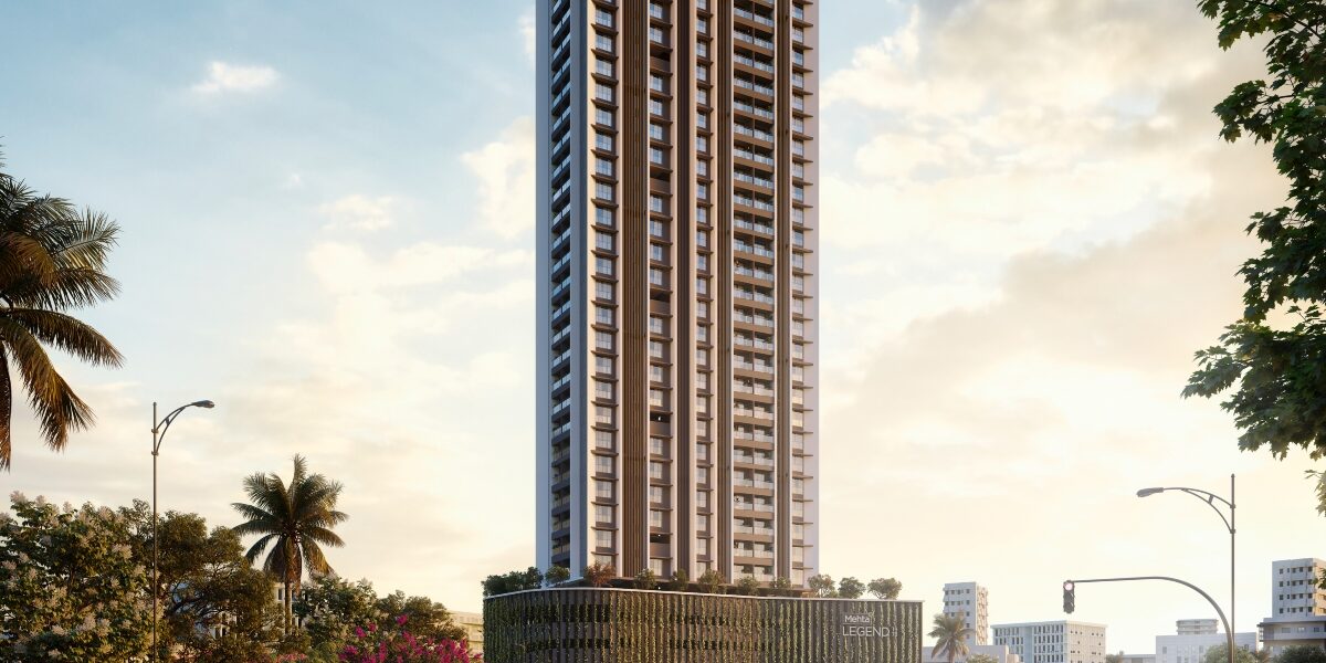 A premium high-rise residential tower set in a vibrant cityscape, offering luxury apartments with современный design, connectivity, and a lifestyle for modern urban living.